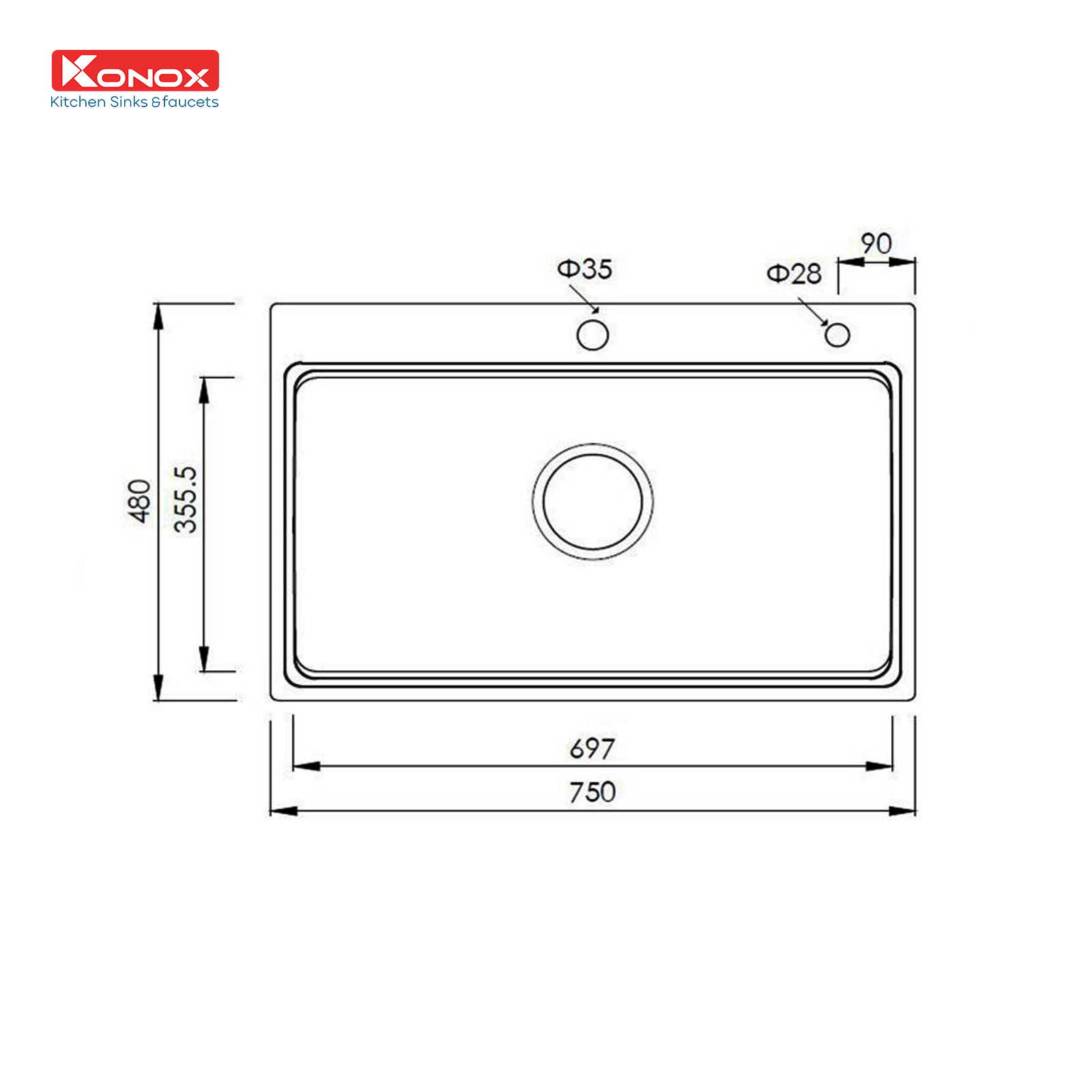 Chất liệu inox 304 và công nghệ dập định hình