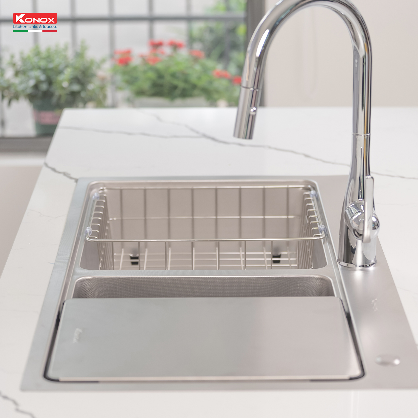 Chậu rửa bát chống xước Workstation Sink – Topmount Sink KN8651TD Dekor - ảnh 8
