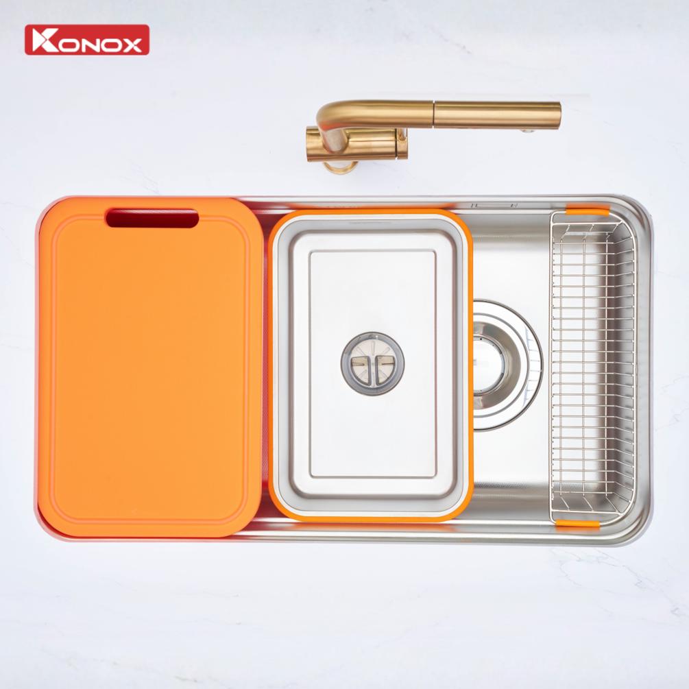 Gợi ý sử dụng chậu rửa bát Konox Tari Smart 8047PP