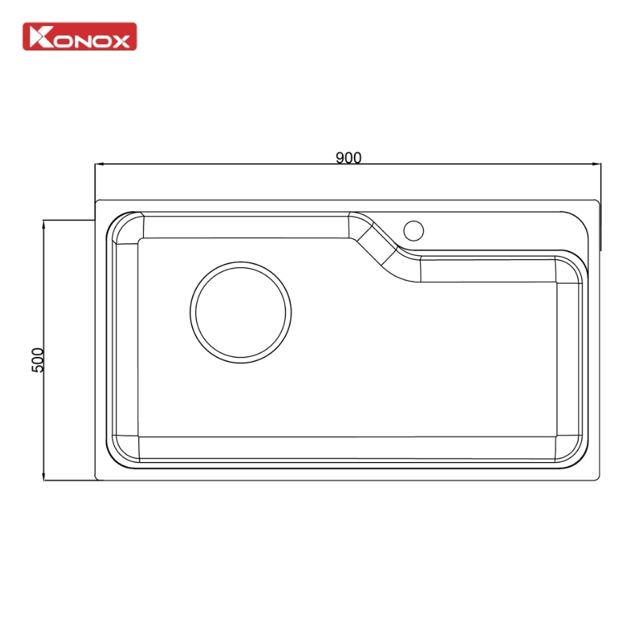 Sử dụng và vệ sinh chậu rửa bát Konox Tari Smart 9050PP