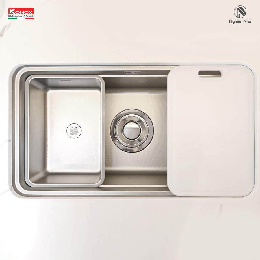 Chậu rửa bát chống xước Workstation Sink Dekor 8347SU - ảnh 6