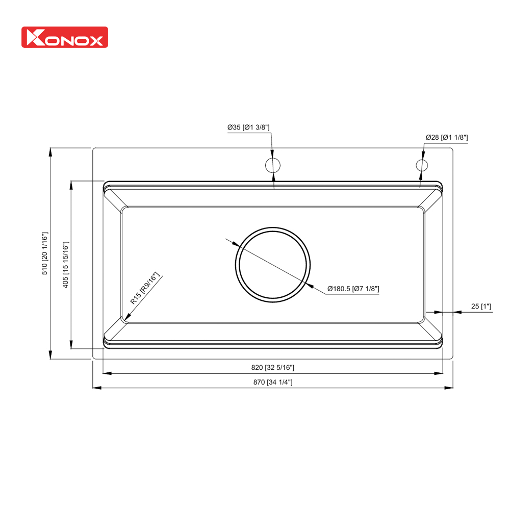 Kích thước cắt đá và lưu ý lắp đặt KN8751TS