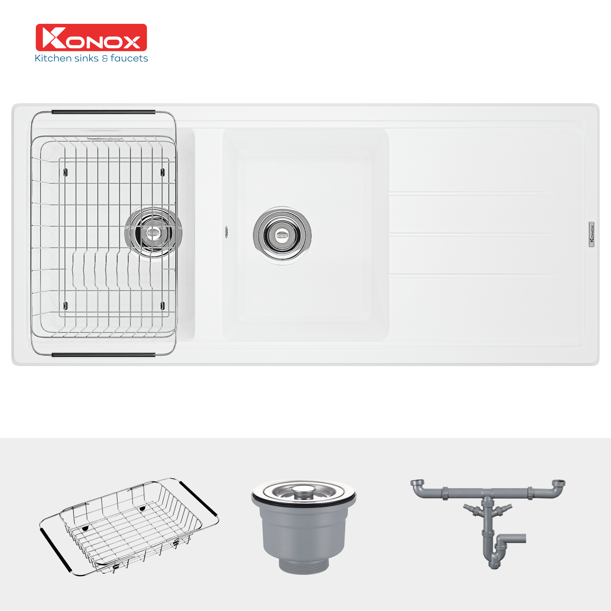 Lắp đặt và bố trí khu chậu dài 1160 mm