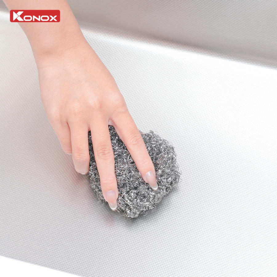 Chậu rửa bát inox 1 hố chống xước Dekor JP8044SU-L - ảnh 7