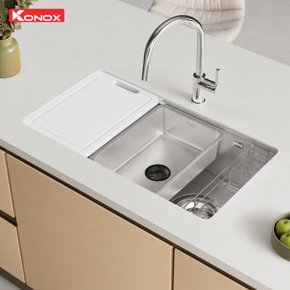 Vật liệu inox và bề mặt trên Dekor JP8044SU-R