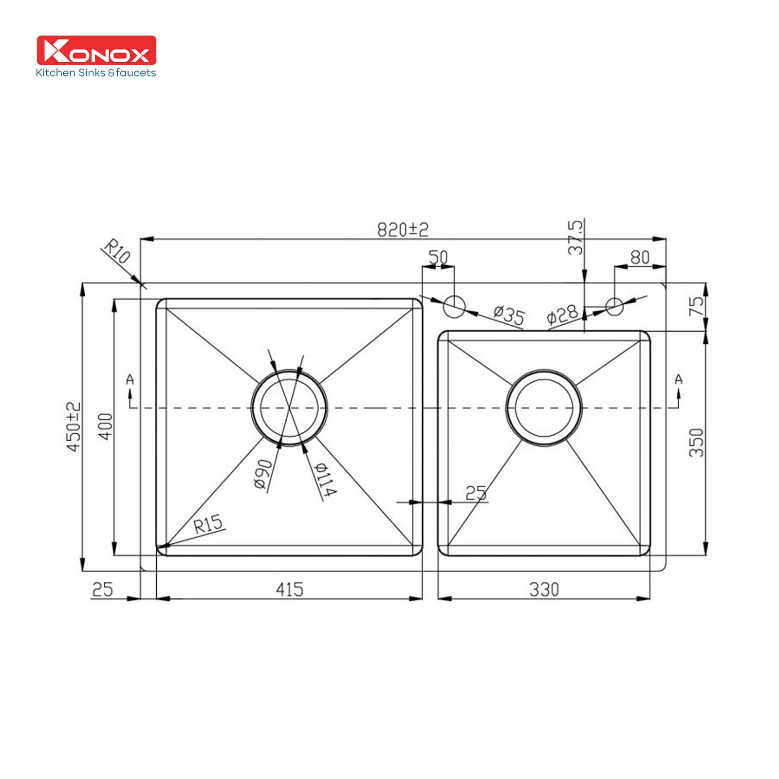Chất liệu inox và công nghệ trên KN8245DO