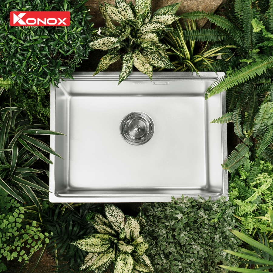 Công nghệ bề mặt và kết cấu của chậu rửa bát Konox Tari 6448SM