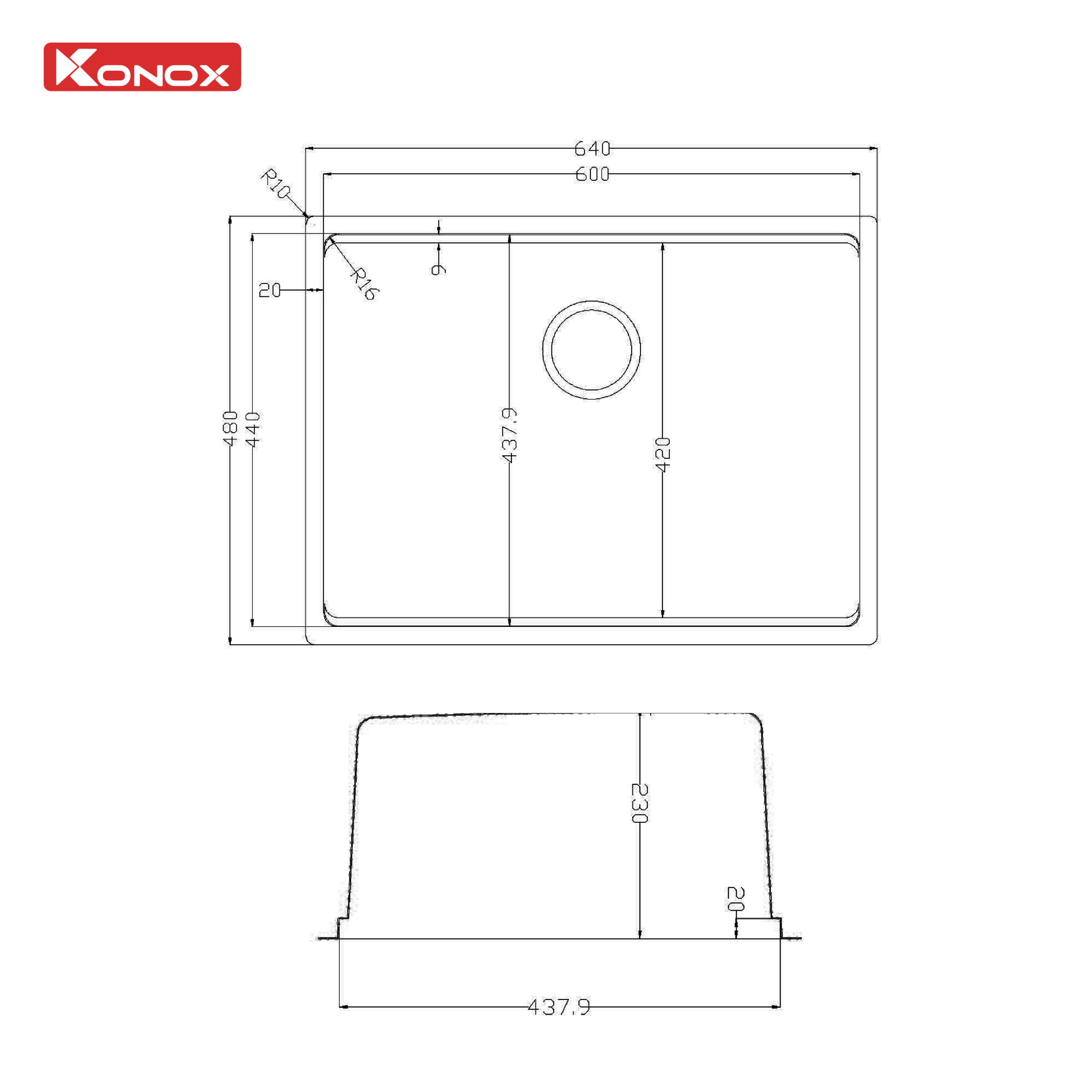 Mẹo dùng chậu Konox Tari 6448SM hiệu quả