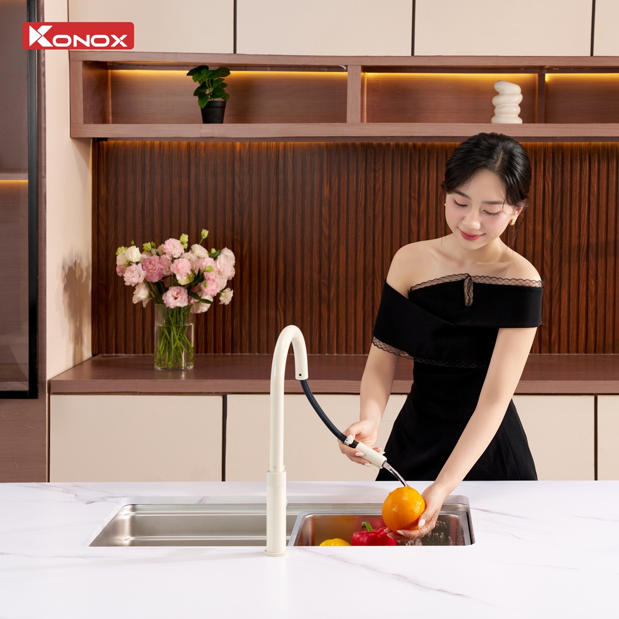 Sử dụng, vệ sinh chậu Konox Tari 780SM