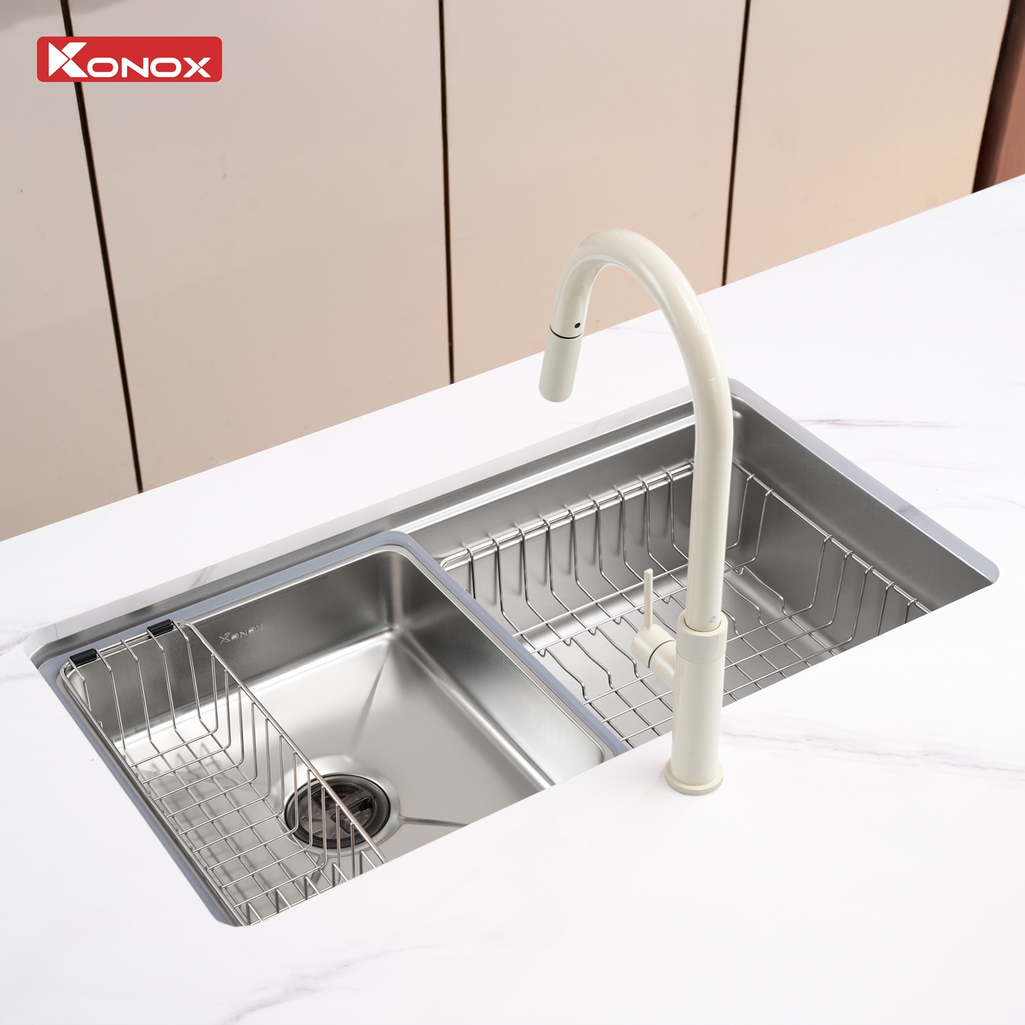 Chậu rửa bát phong cách Nhật bề mặt mịn Tari 780SM - ảnh 8
