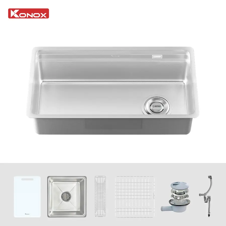 Chất liệu POSCO và công nghệ của chậu rửa bát Konox Tari Smart 780