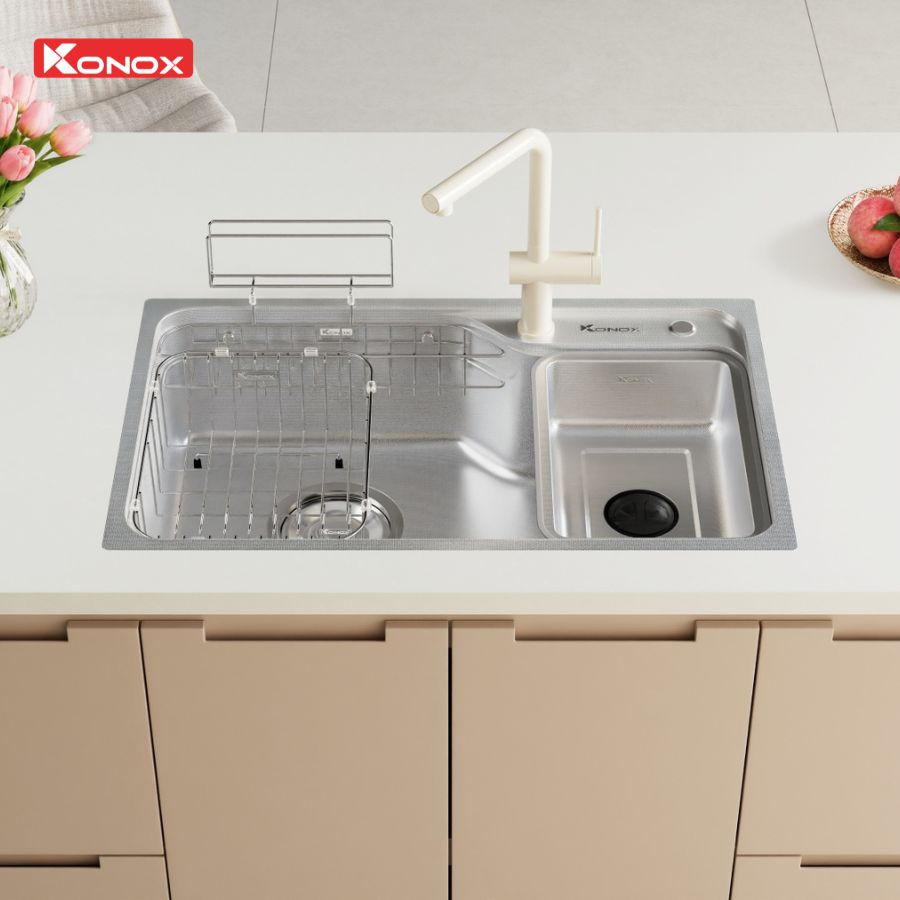 Lắp đặt chậu Konox Tari Smart 8050