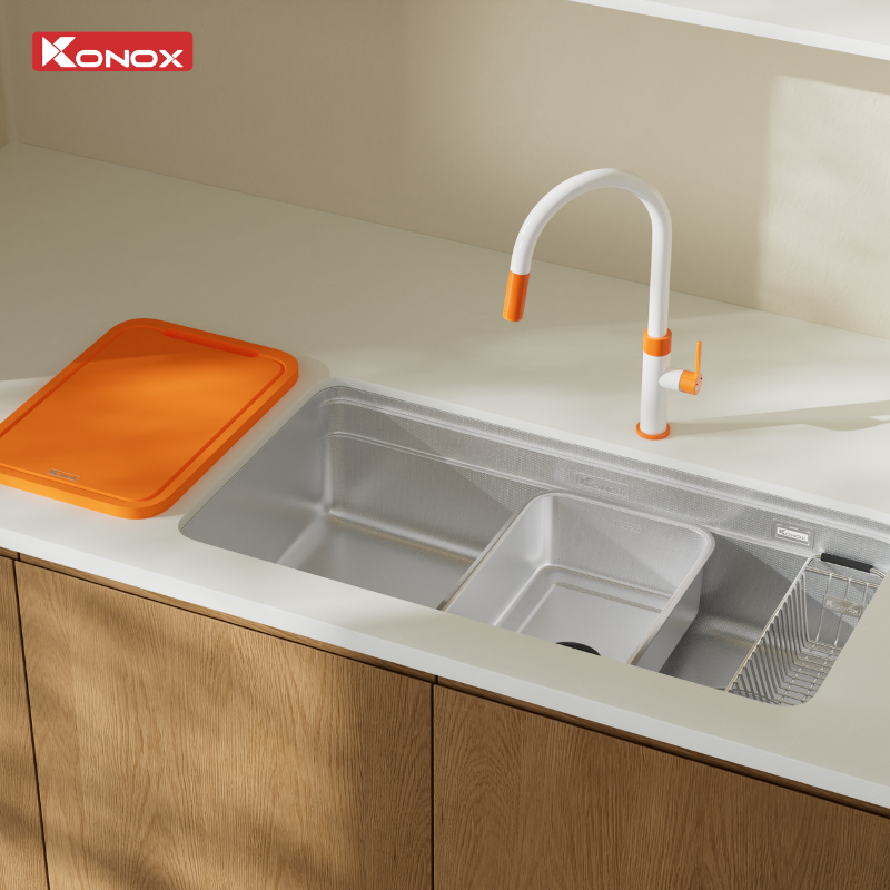 Lắp đặt chậu Konox Tari Smart 8847