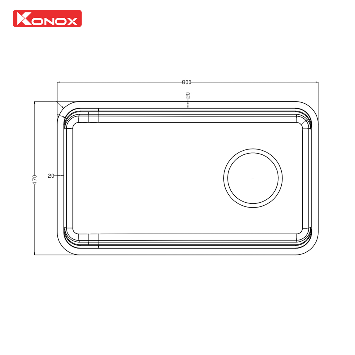 Chậu rửa bát phong cách Nhật R50 Tari 8047SU - ảnh 5