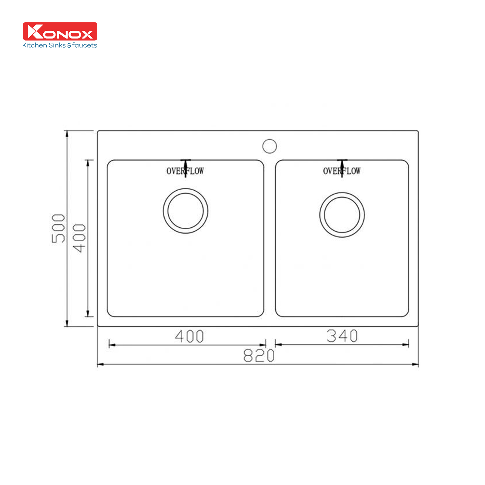 Chậu rửa bát Topmount Sink Unico 8250 - ảnh 2