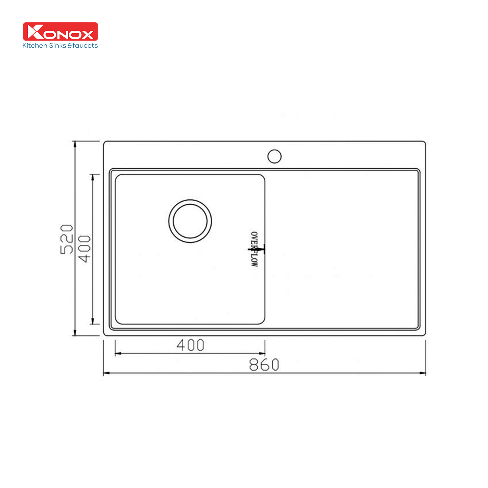 Chậu rửa bát Topmount Sink Unico 8652 - ảnh 2