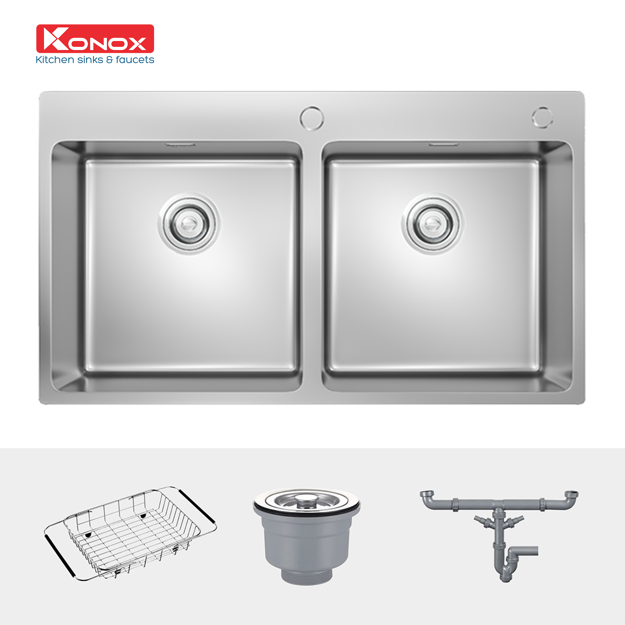 Chọn cỡ và lắp đặt chậu Konox Unico 8850