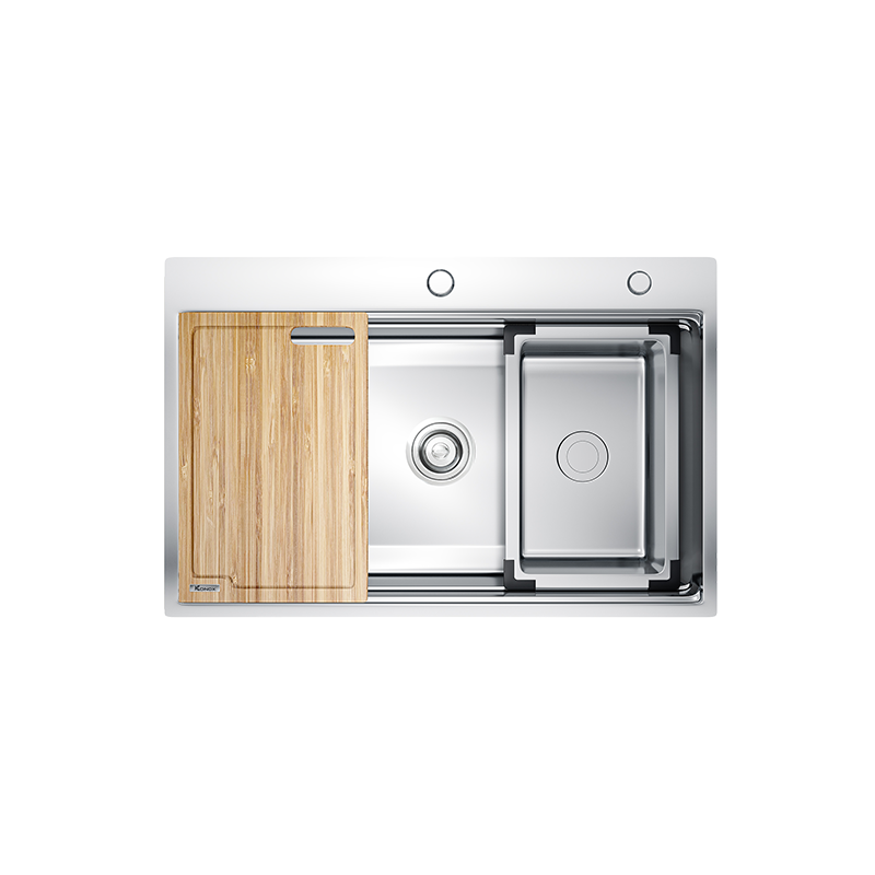 Chậu rửa bát Konox Workstation Topmount KN7650TS – 1 hố rộng 760 mm