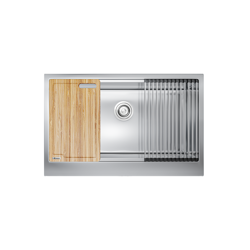 Chậu rửa bát Konox KN8051AS Retta – Apron Sink yếm vuông khỏe khoắn
