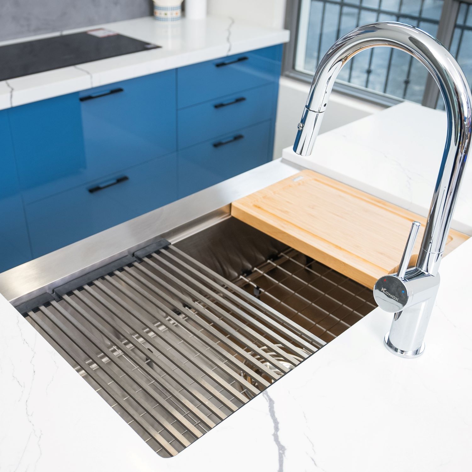 Chậu rửa bát Workstation Sink – Apron Sink KN8051AS Retta - ảnh 7