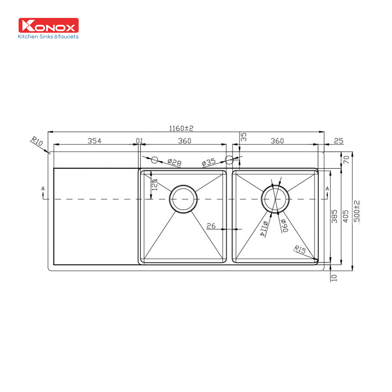 Chất liệu, gia công và tiện ích của KN11650TD
