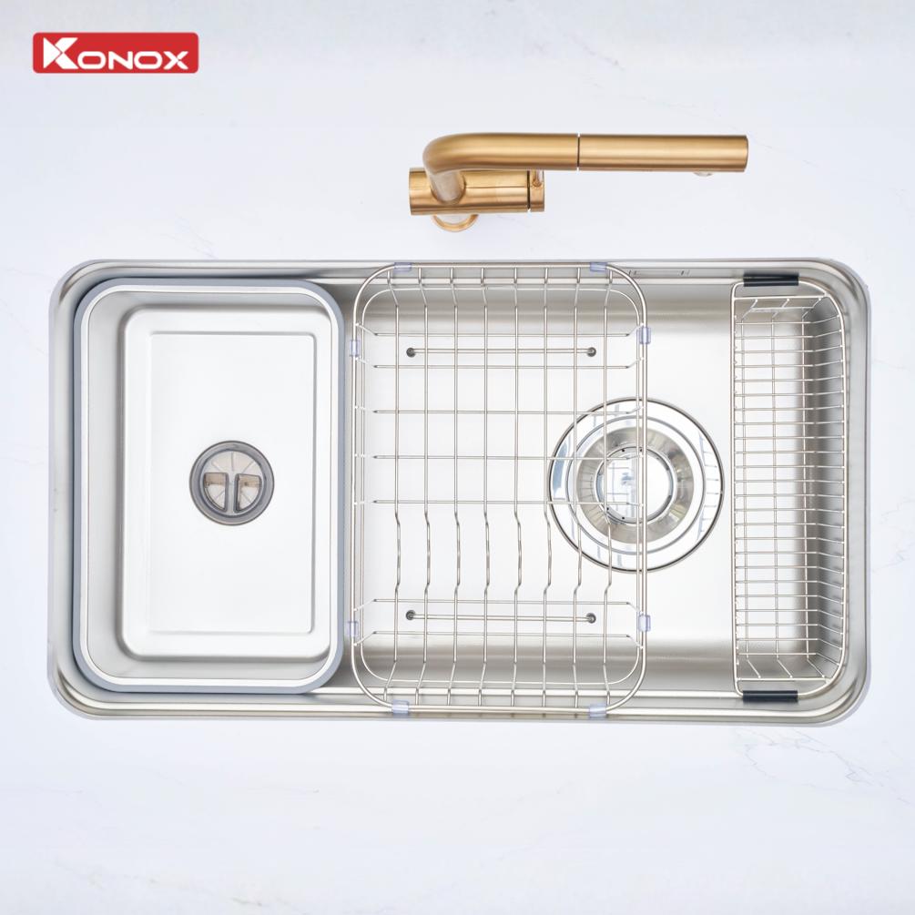 Chậu rửa mini Colander Sink – CD Smart 8047 Viền Xám - ảnh 2