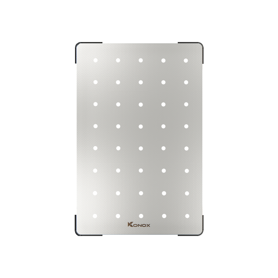 Thớt lỗ inox Konox Cutting Board CB04 – 400 x 263 x 14 mm