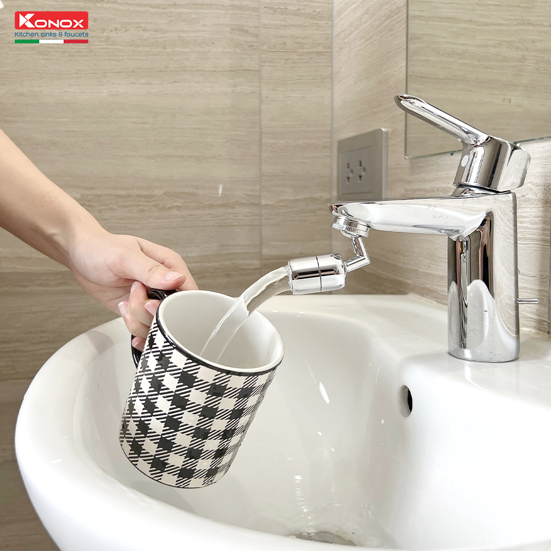 Lắp đặt SA02 và kiểm tra ren vòi lavabo