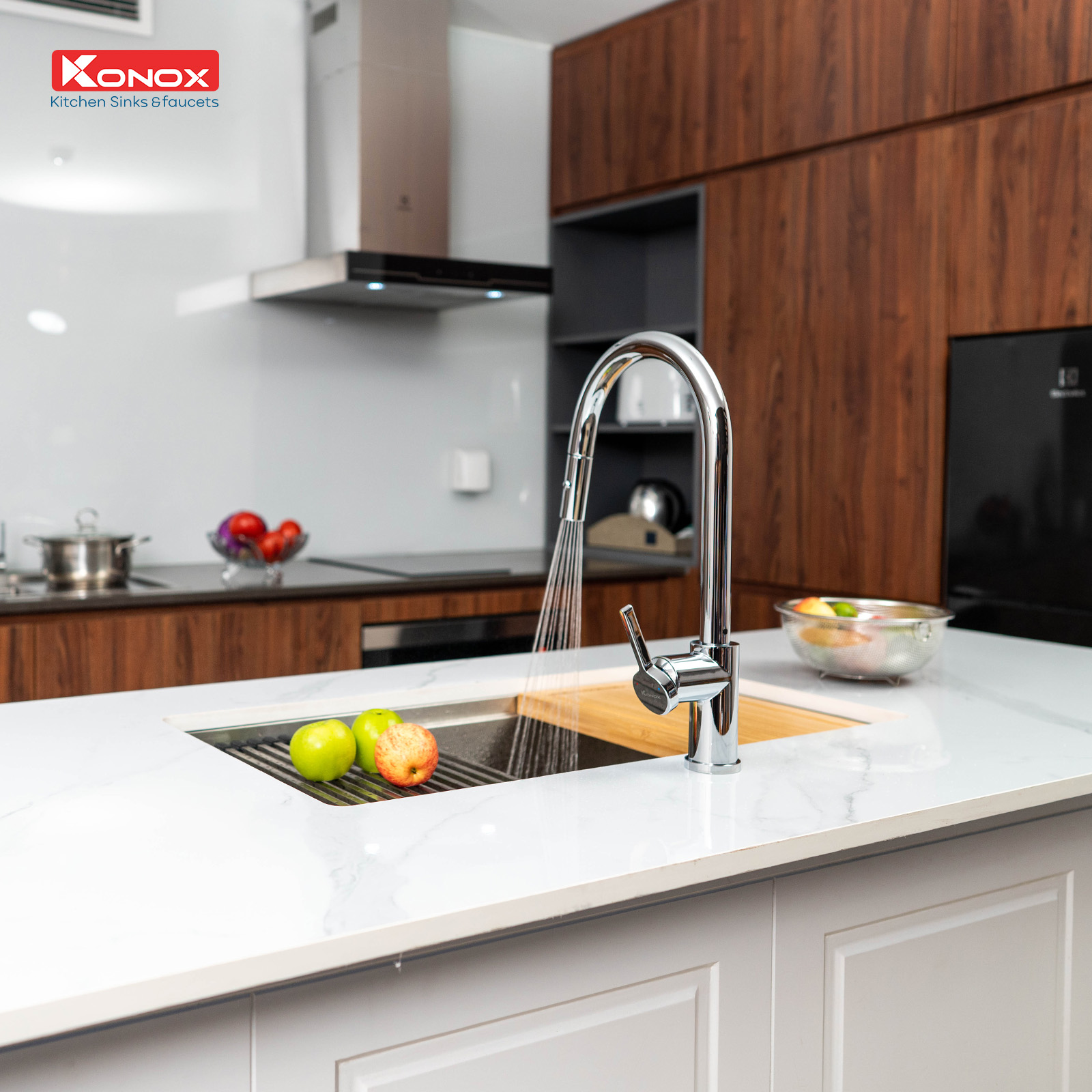 Lắp đặt và phối Alto Nickel với chậu, tủ