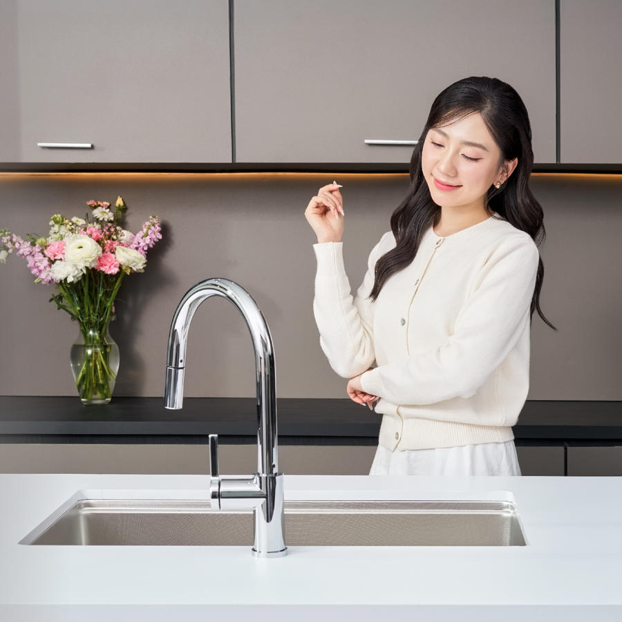 Vòi rửa bát dây rút Alto Smart Chrome - ảnh 6