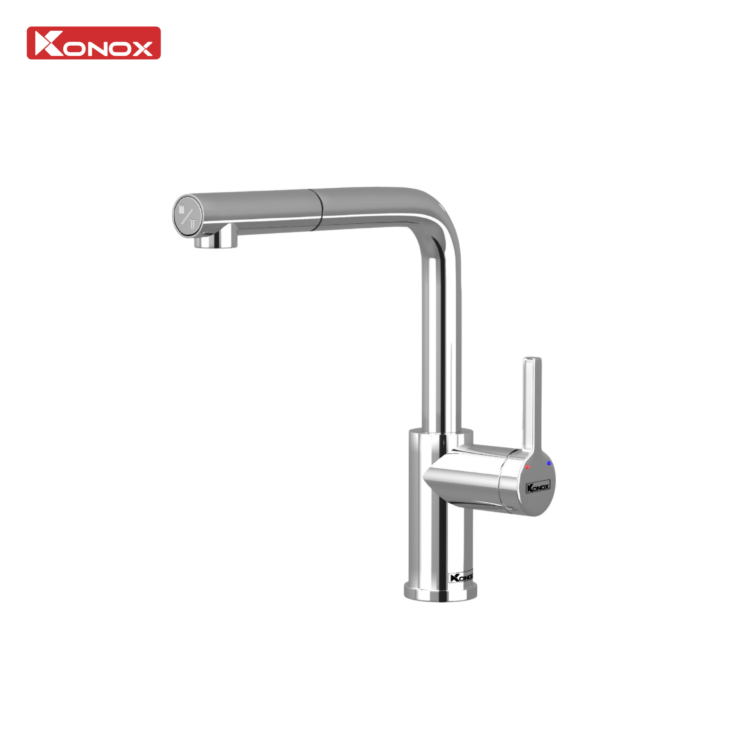 Vòi rửa bát dây rút Lumo Smart Chrome - ảnh 4