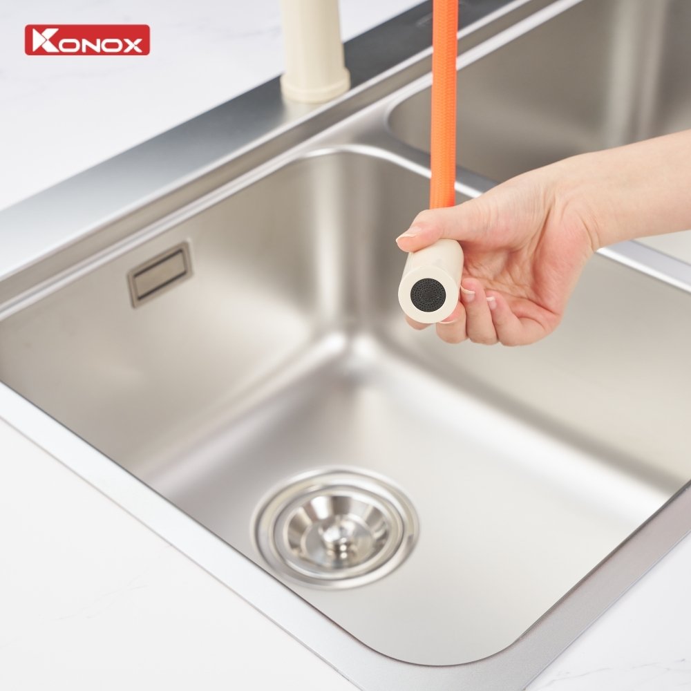 Vòi rửa bát dây rút Reno Smart Nude - ảnh 5
