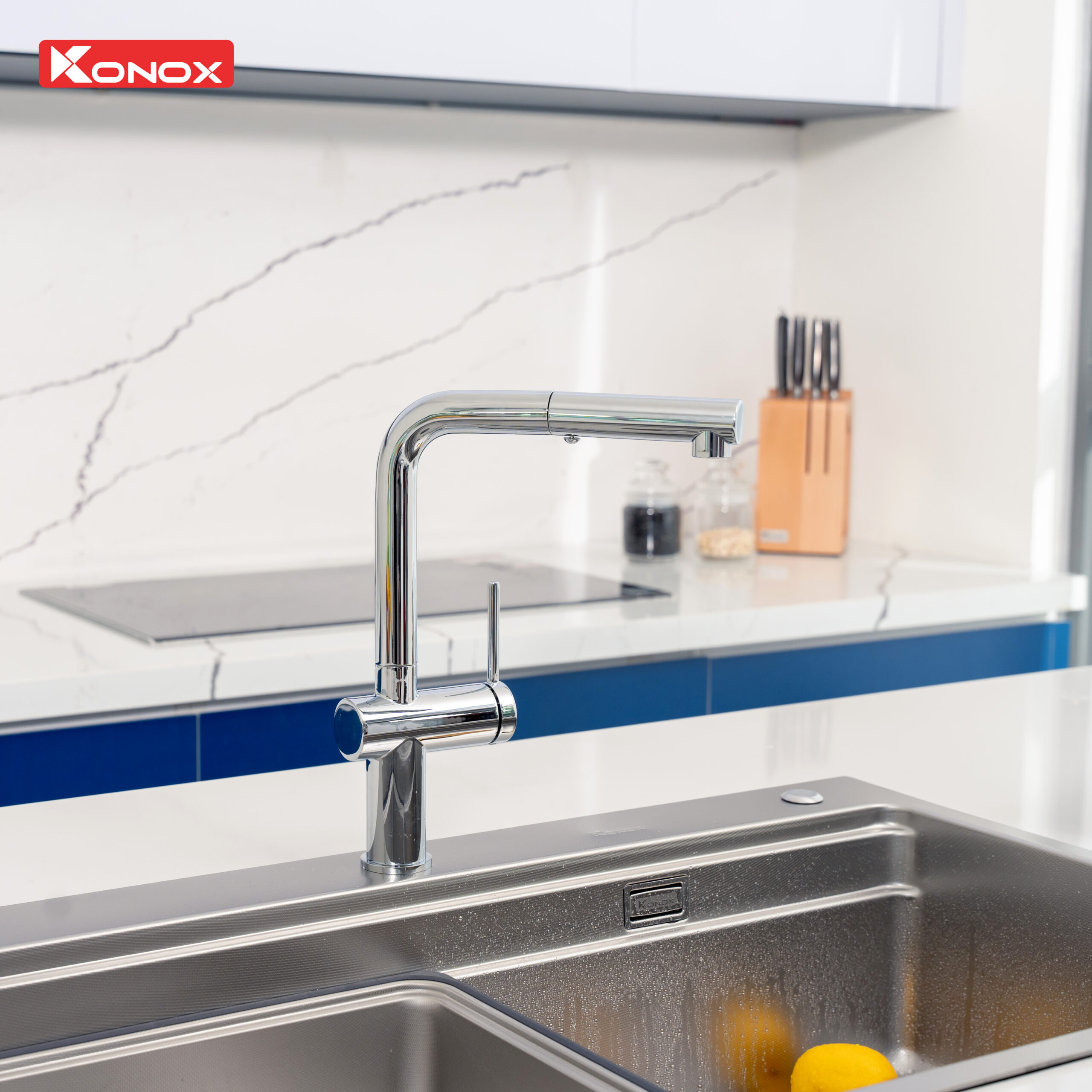 Sử dụng và vệ sinh vòi rửa bát Konox Stream Chrome