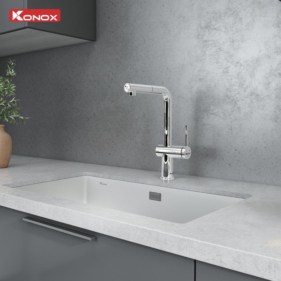 Lắp đặt vòi Konox Stream Smart Chrome