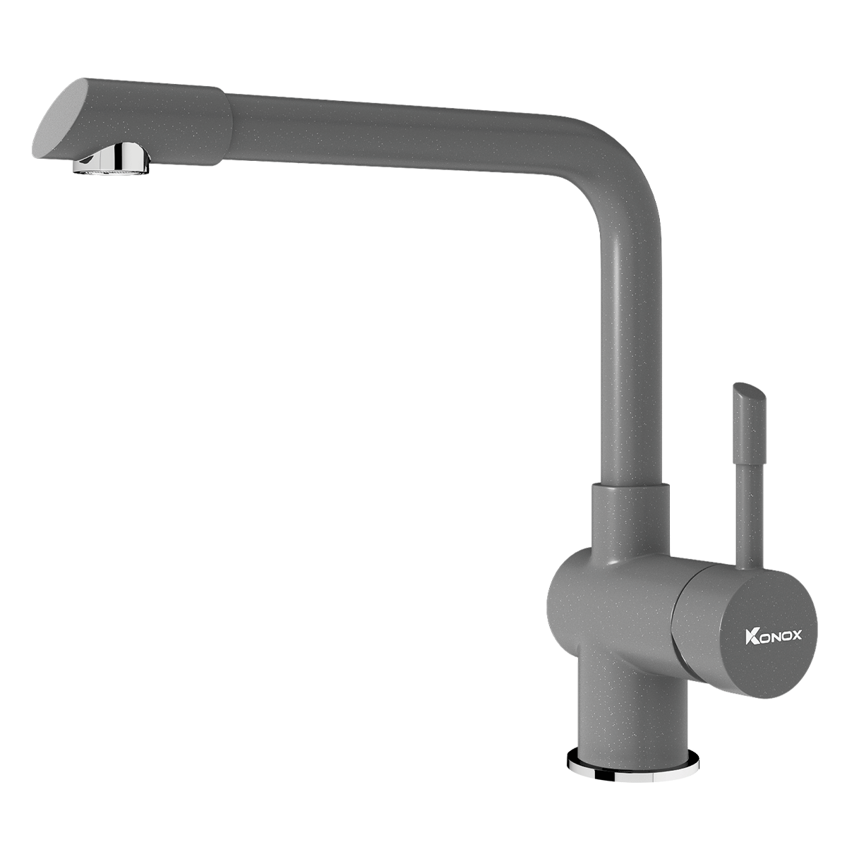 Vòi rửa bát nóng lạnh Konox Felix Grey – vân đá xám trung tính