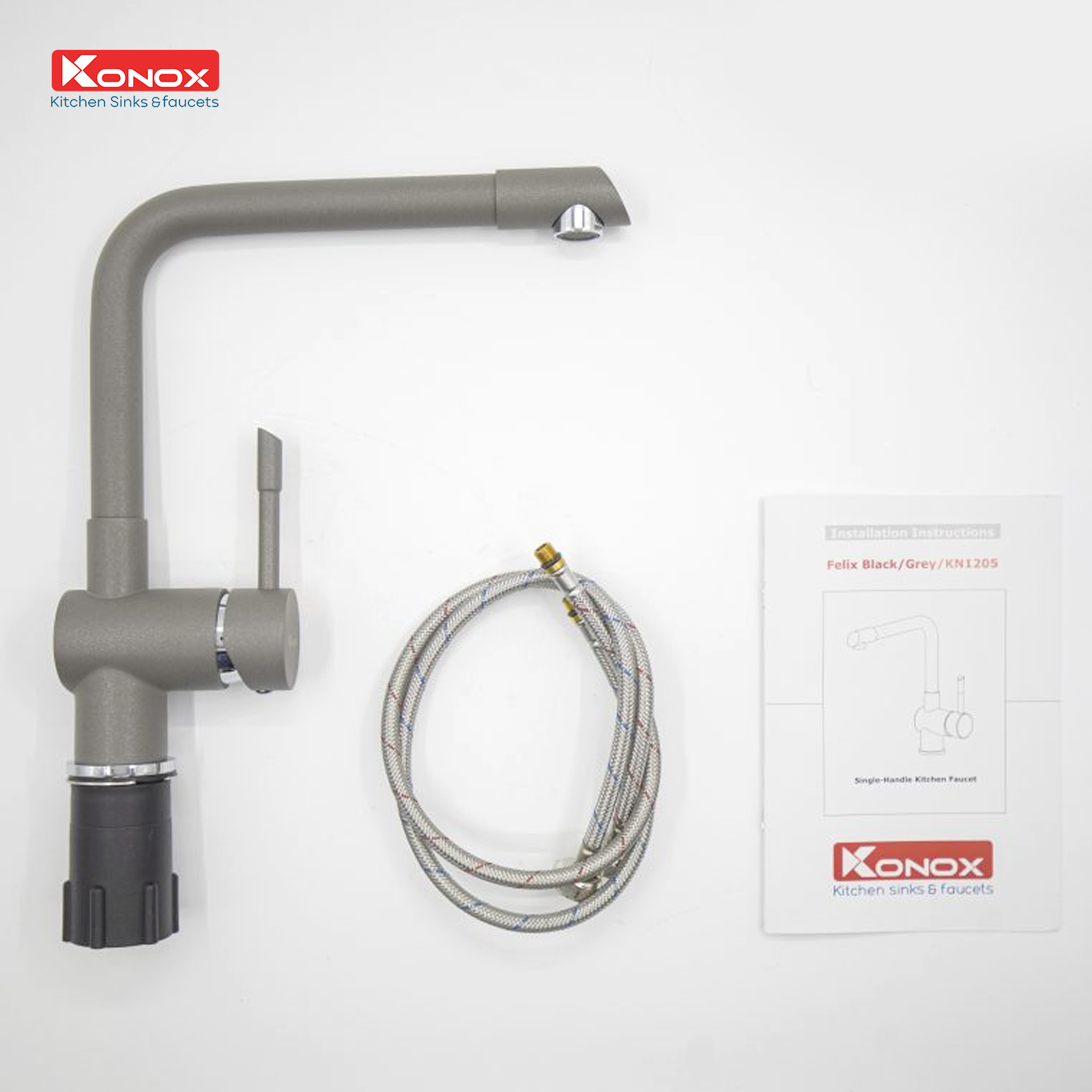 Lắp đặt và phối chậu Felix Grey