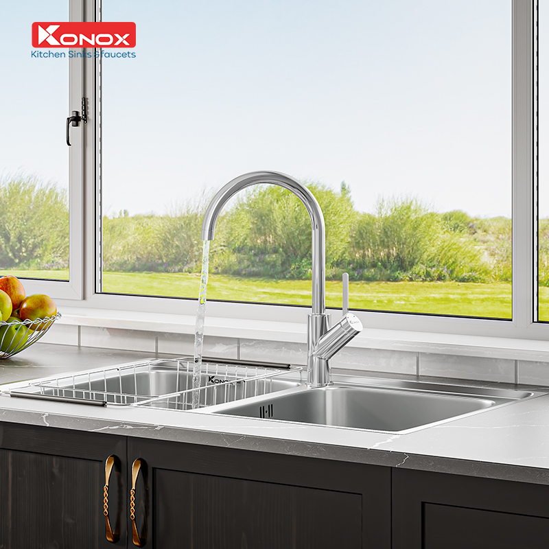 Sử dụng và vệ sinh vòi rửa bát Konox Modo Chrome
