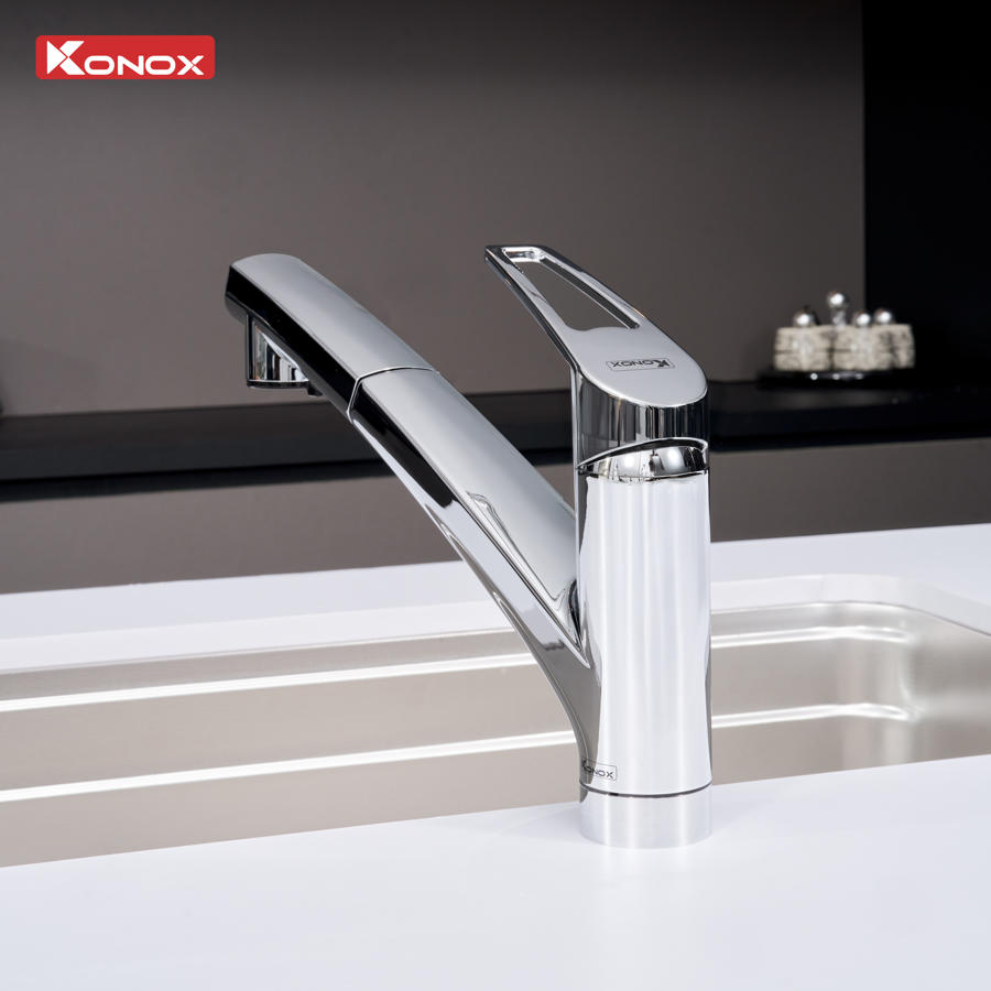 Sử dụng và vệ sinh vòi rửa bát Konox Kira Chrome