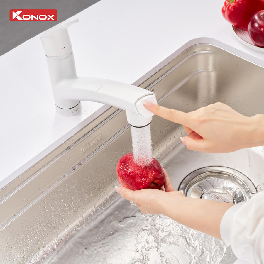 Vòi rửa bát phong cách Nhật Bản Kira White - ảnh 6