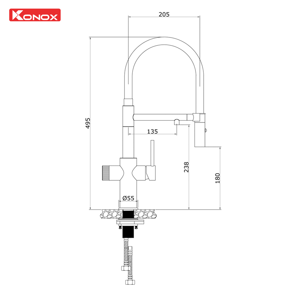 Lắp đặt Combi Chrome với máy lọc RO