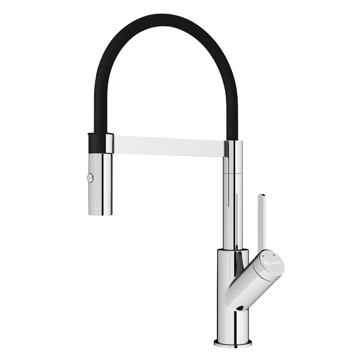 Vòi rửa bát thân mềm Konox Bian – khớp xoay, 2 chế độ nước